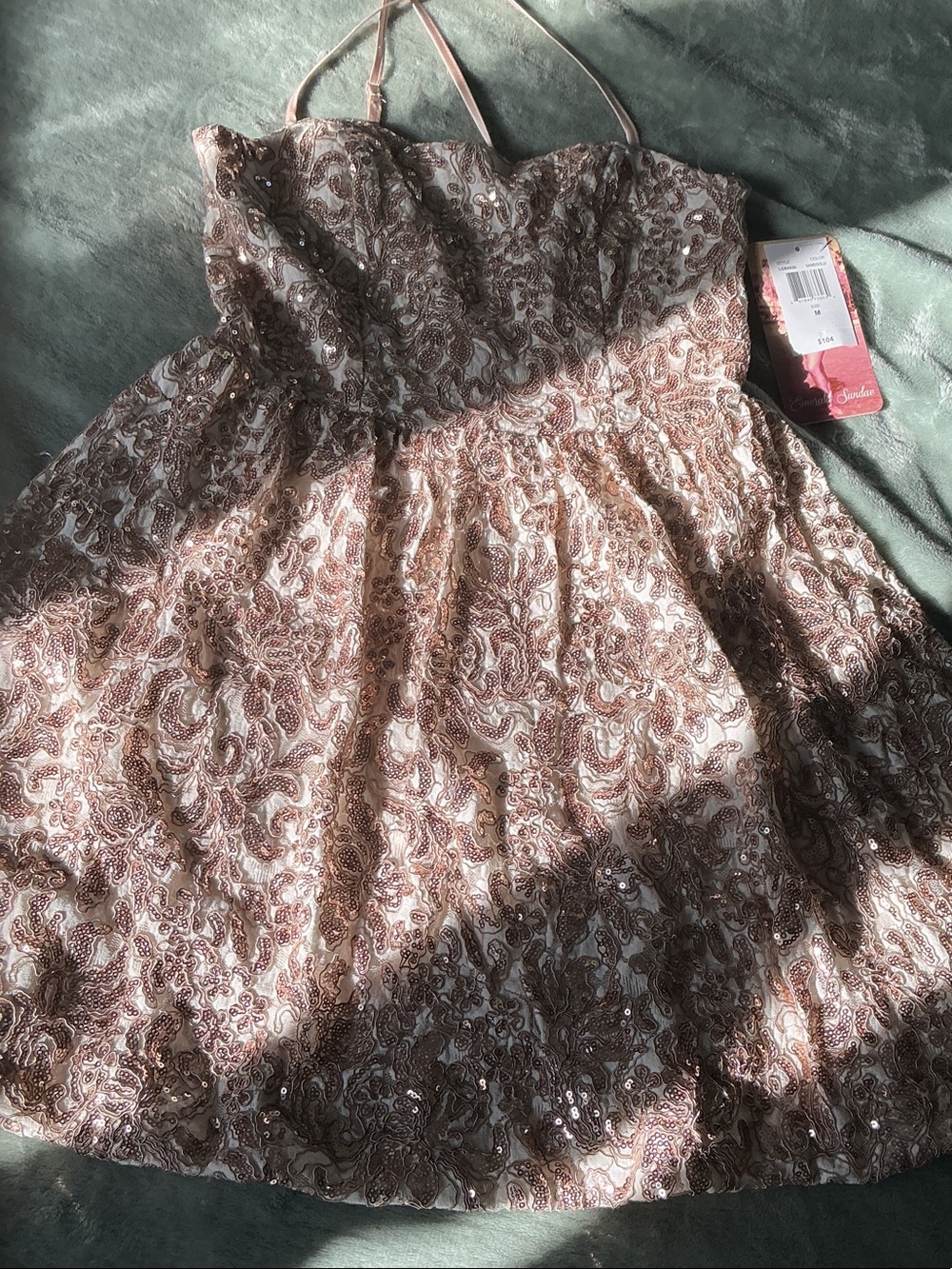 Sparkle Paisley Pink Party Dress for Girls